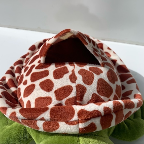 Zoo Friends Sea Turtle Stuffed Animal with pocket on top. - Picture 4 of 10